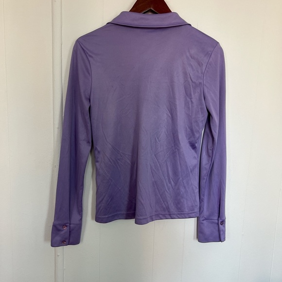 Y2K vintage express lavender button up top - Picture 3 of 5